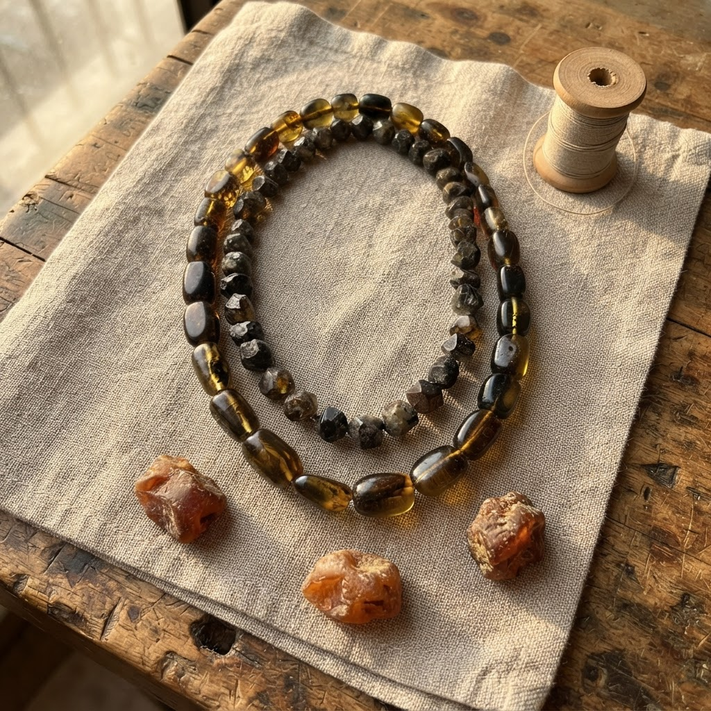 Margaret's Amber™ Seagrass Amber Necklace