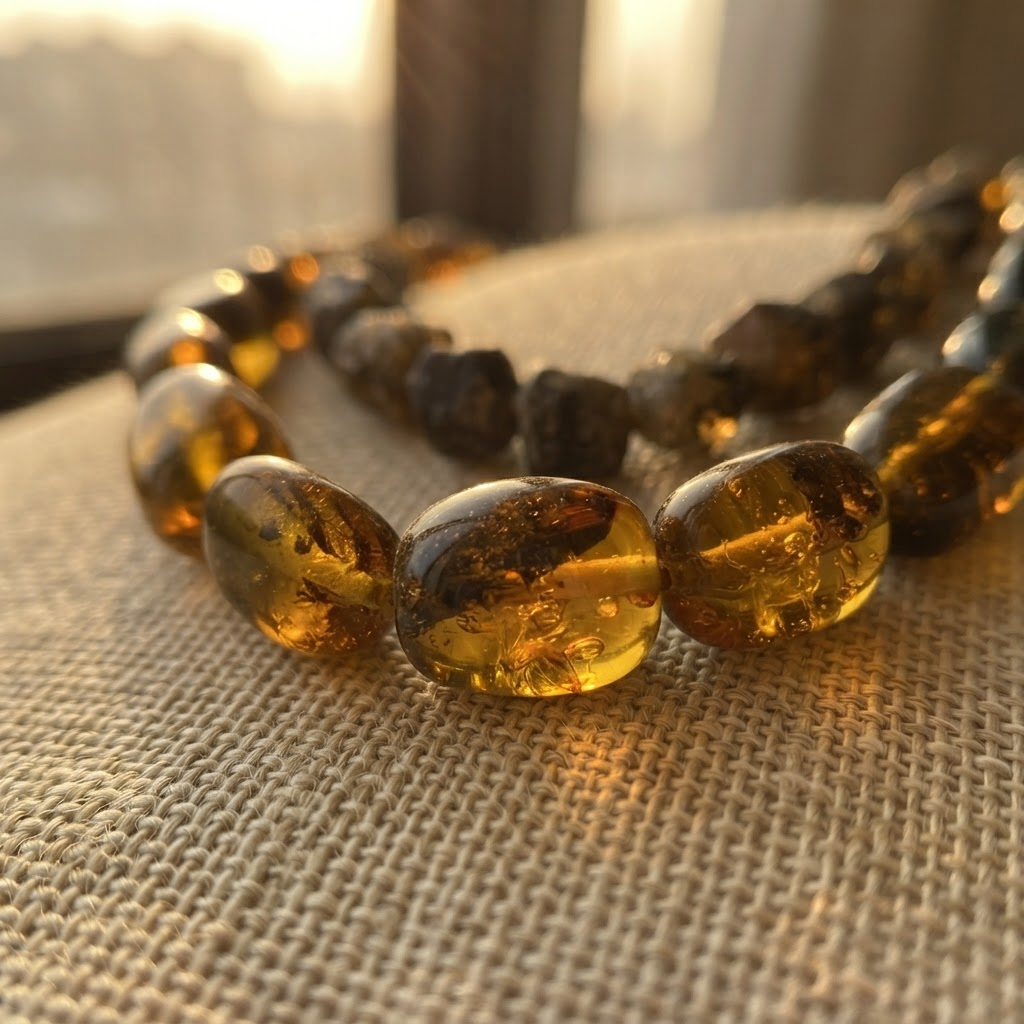 Margaret's Amber™ Seagrass Amber Necklace