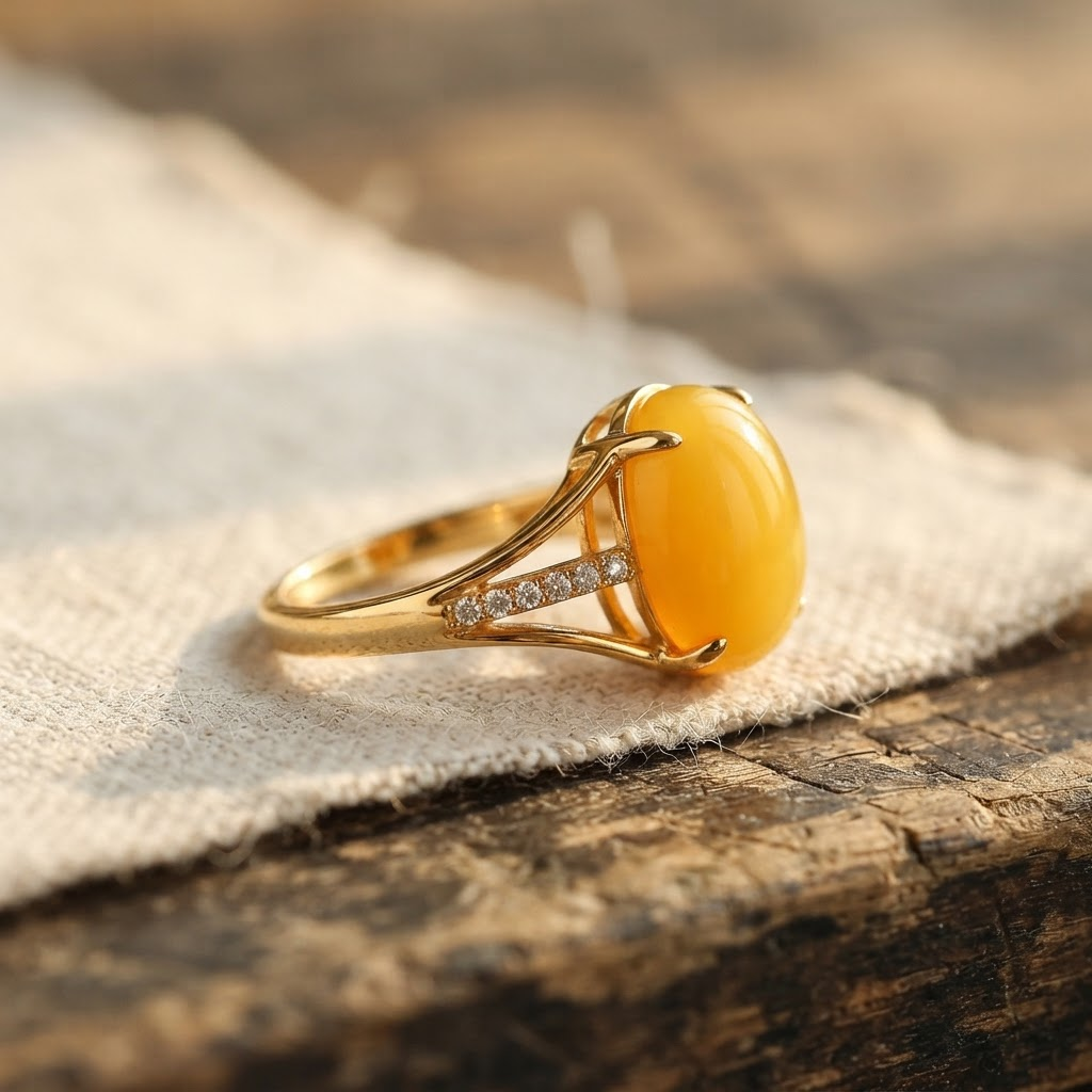 Margaret's Amber™ Clove Amber Ring