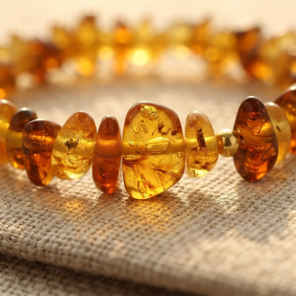 Margaret's Amber™ Nutmeg Raw Amber Bracelet