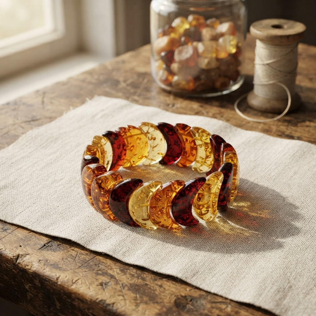 Margaret's Amber™ Hush Rainbow Amber Bracelet