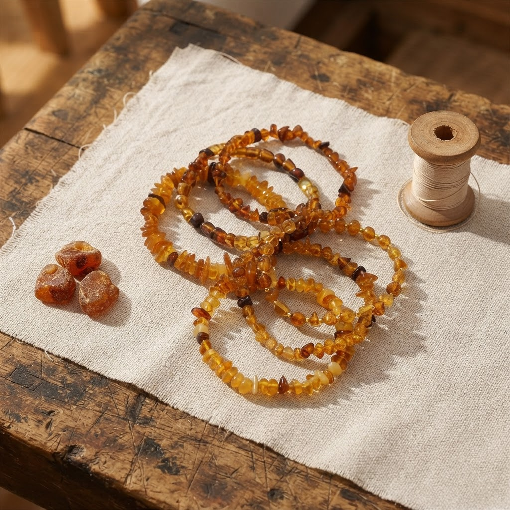 Margaret's Amber™ Nutmeg Raw Amber Bracelet