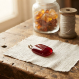Margaret's Amber™ Toffee Cherry Teardrop Amber Necklace