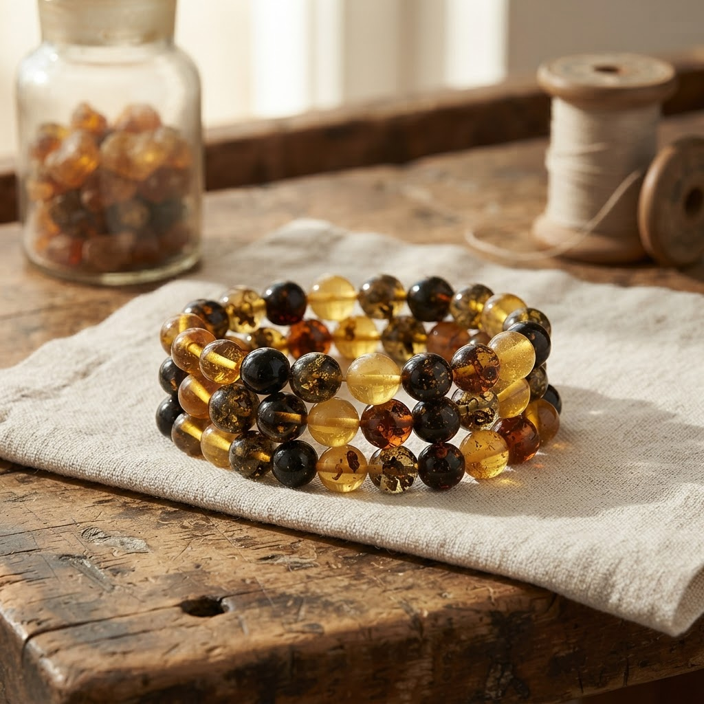 Margaret's Amber™ Hearth Wildflower Amber Bracelet