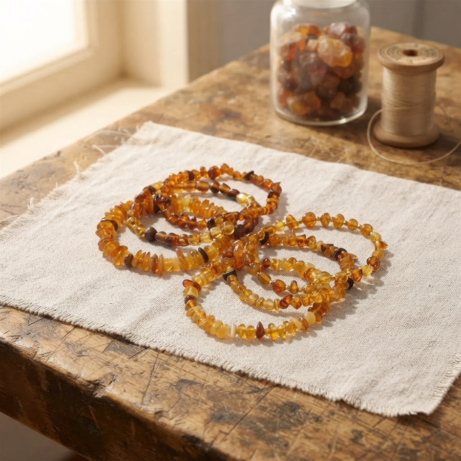Margaret's Amber™ Nutmeg Raw Amber Bracelet
