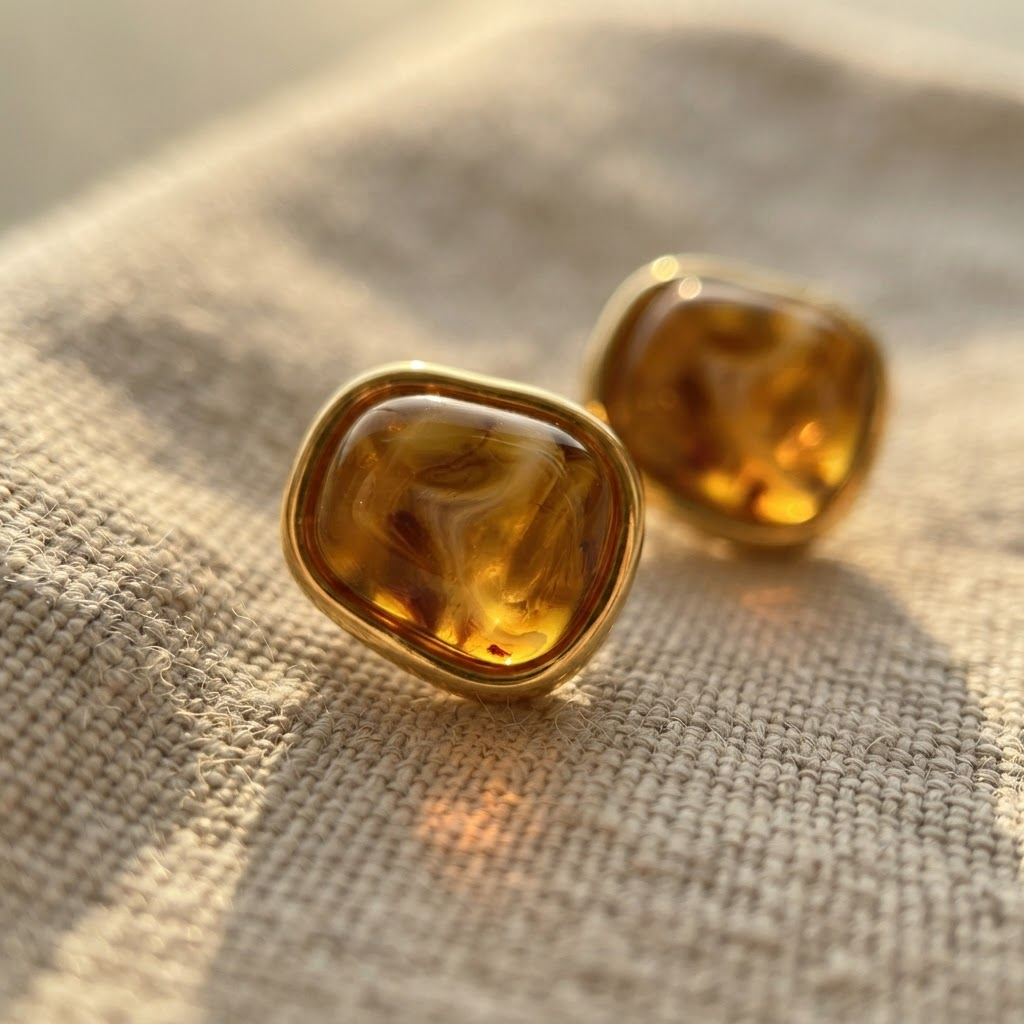 Margaret's Amber™ Ash Amber Earrings