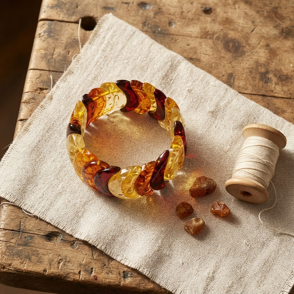 Margaret's Amber™ Hush Rainbow Amber Bracelet