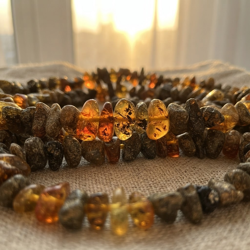 Margaret's Amber™ Hearthstone Raw Amber Necklace